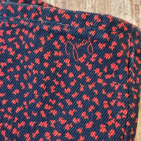 Juicy Couture Laurel Ditsy Printed Denim Shorts - Picture 13 of 13